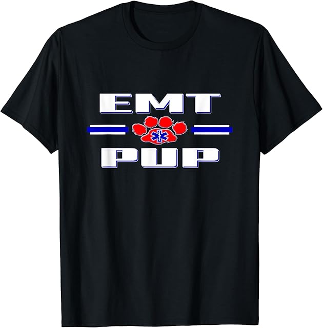 Gay EMT Pup Play Pride Shirt | BDSM Puppy Gear Fetish Tshirt