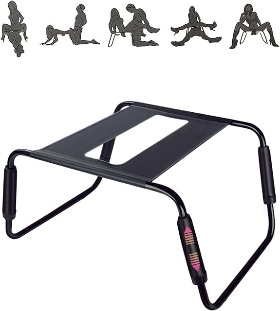 Folding Adjustable Position Assist Chair Portable Couples Mount Stool Elastic Furniture for Bedroom Bathroom Bear Weight up to 300 pounds 5612