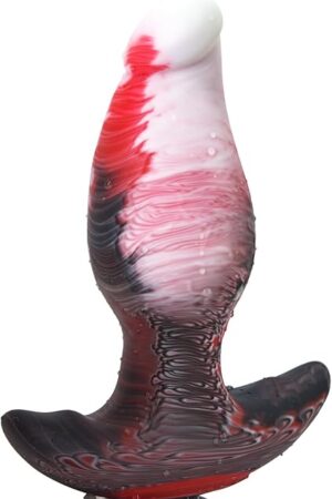 Anal Plug Realistic Dildo for Comfortable Long-Term Wear Butt Plug with Safe Curved Base Mixed-Color Silicone Prostate Massager Dilator Sex Toy for Women Men Masturbation (M)