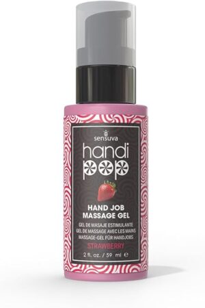 Handipop Edible Massage Gel | Hand Job Gel (Strawberry, 2 fl oz)