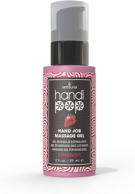 Handipop Edible Massage Gel | Hand Job Gel (Strawberry, 2 fl oz)