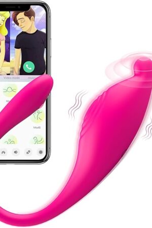 APP Remote Control G-spot Panty Vibrator, Pink Fun Long Distance Bluetooth Wearable, Egg Vibrator with 9 Modes, Rechargeable, Waterproof Sex Toy for Couples, Female Toy