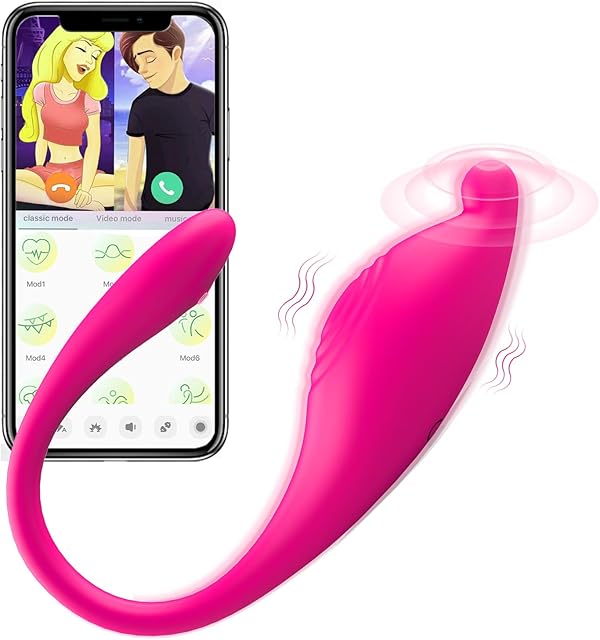 APP Remote Control G-spot Panty Vibrator, Pink Fun Long Distance Bluetooth Wearable, Egg Vibrator with 9 Modes, Rechargeable, Waterproof Sex Toy for Couples, Female Toy