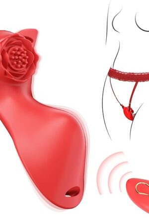 Women Sex Toys Wearable Panty Vibrator, Female Adult Sex Toy with 10 Vibration Modes, Remote Control Rose Clitoral Stimulator Vibrator, Couples Sex Toy for Women's Pleasure Sexual