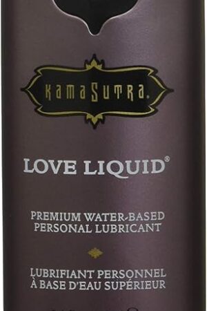 Kama Sutra Premium Sensual Lubricant, Classic Love Liquid, Unscented, Water-Based, Men, Women, Couples, Latex-Condom-Safe, Non-staining, Toy-Safe 34 Oz