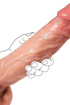 10.63 Inch Big Dildo Sex Toys,Soft Skin-Like Thick Dildo,G Spot Huge Dildos with Strong Suction Cup for Hands-Free, Lifelike Silicone Adult Toys for Women and Men for Vagina Anal Stimulation