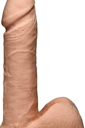 Doc Johnson Vac-U-Lock - The Realistic Dildo - 6 Inch ULTRASKYN - F-Machine and Vac-U-Lock Harness Compatible - for Adults Only, Vanilla