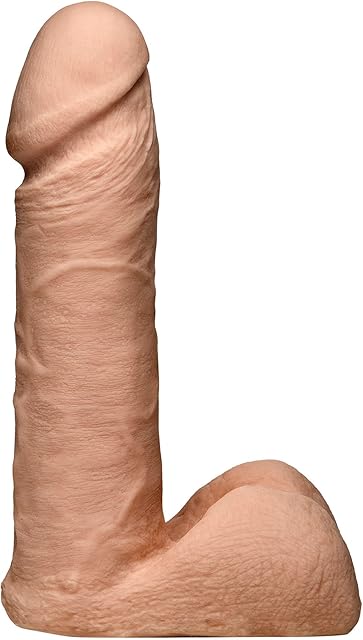 Doc Johnson Vac-U-Lock - The Realistic Dildo - 6 Inch ULTRASKYN - F-Machine and Vac-U-Lock Harness Compatible - for Adults Only, Vanilla