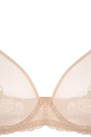 Women's Sheer Mesh Bra See Through Plus Size Sexy Full Coverage Underwire Unlined Bras
