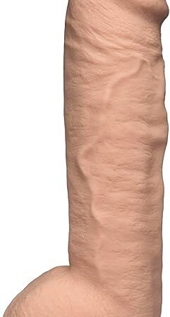 Doc Johnson Vac-U-Lock - Realistic Hung - 12 Inch ULTRASKYN Dildo with Massive 85 Inches of Girth - F-Machine and Harness Compatible - for Adults Only, Vanilla