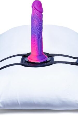 Black PU Suction Cup Dildo Holder 3", Adjustable Leather Sex Straps Base, Strapped to Pillow Sofa Furniture, Sex Swing Chair,Dildo Holder Machine,Adult Sex Toy Suction Cup Dildo Mount (Without Dildo)