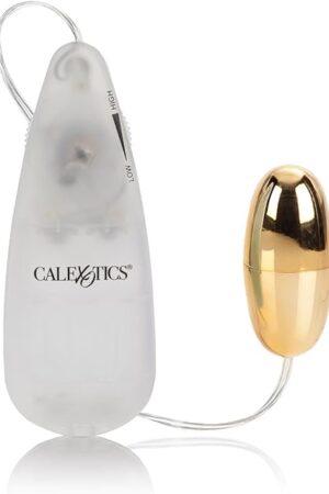 CalExotics Pocket Exotics Wired Bullet Vibrator - Sex Toys for Couples - Adult Vibe Egg Massager - Gold