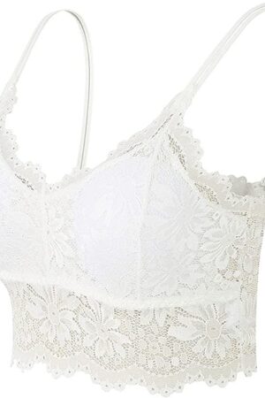 Women Plus Size Vest Crop Wire Frees Bra Lingerie Sexy V Neck Underwear Lingerie Without Chest Pad S3XL