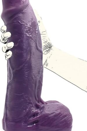 144 Inch Realistic Huge Thick Dildo Sex Toy for Women, Lifelike Soft 33 inche Diameter Big Dildo with Strong Suction Cup Adult G-spot Penis for Advanced Male Female Adult Toys