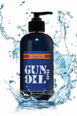 Gun Oil Water Based Lube 16 Ounce Premium Personal Lubricant, Long Lasting Non Staining Toy Safe Paraben Free Intimate Lubes for Women Men & Couples