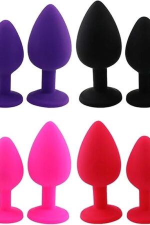 Anal Butt Plug Silicagel Anal Plug Dildos Anal Stimulator Masturbator Sex Product Soft Butt Plug Anal Sex Toys for Women and Men