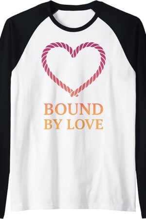 Kinky BDSM Bondage Shibari Rope Fetish Art Raglan Baseball Tee