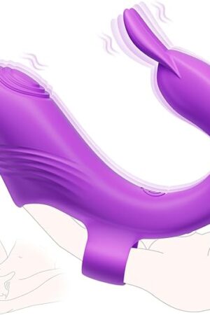 Finger Vibrator Sex Toys for Couples - Clitoris & G Spot Stimulation Adult Toy for Women, 10 Patterns Mini Female Sexual Pleasure Tools, Quiet & Waterproof, Anal Nipple Play for Couple Sex Games