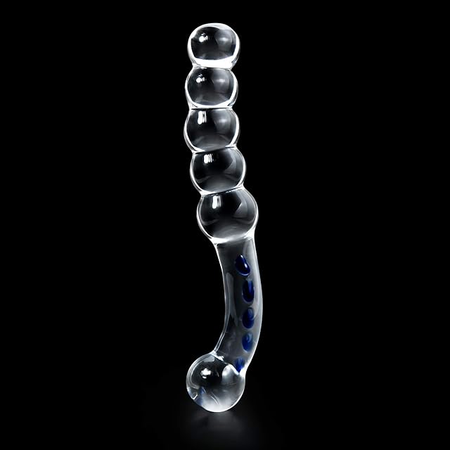 Crystal Glass Dildo Penis Anal Beads Butt Plug Masturbation Personal Massager G-Spot Stimulation Adult Sex Toy for Women
