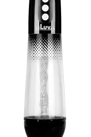 iPump Sucking Masturbator Penis Pump + Magic Sleeve Battery Operated - Black Dots