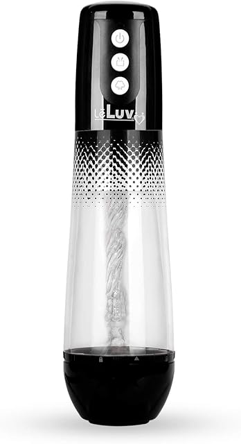 iPump Sucking Masturbator Penis Pump + Magic Sleeve Battery Operated - Black Dots