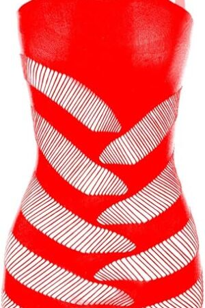 Womens Sexy Fishnet Bodysuit Lingerie Night Dress Stretchy Bodycon See Through Hollow Out Babydoll Mini Dress