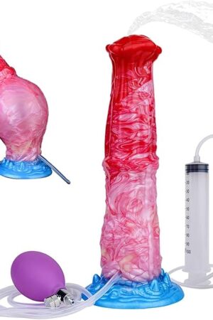 Horse Dildo Penis Vibrator Female Adult Erotica G Spot Anal Stimulator with Powerful Suction Cups Large Anal Play Plug Couple Gay Adult Sex Toys and Games (Pink)