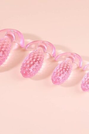 4pcs Butt Plug Set with Silicone Anal Sex Toys Flexible Soft Liquid Waterproof Trainer Anal Sex Toy Stimulator Couples Prostate Massager Expander G-spot Dildo Thrusting Toys