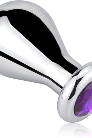 Big Anal Plug Bulb Shape Jewelry Butt Plug Trainer Set Anal Massager Sex Toy for Men Women (L)