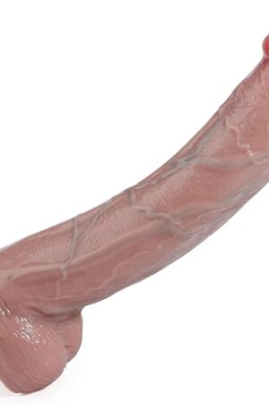 128" Huge Thick Dildos with Small Glans, Dual-Layer Silicone Big Dildo with Suction Cup for Hands-Free Play, Dildo for Anal Play Adult Sex Toy for Vagina G-spot Stimulating Quick Orgasm