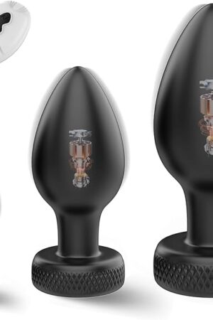 Anal Plug Vibrator Sex Toy, 3PCS Butt Plugs Anal Toys with Enlarged Base, Training Kit with Remote Control 10 Vibration for Beginners Advanced, Anal Sex Toys for Men Women Couples