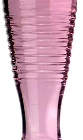 Glass Butt Plug,Glass Dildo Crystal Pleasure Wand Butt Plugs Prostate Massager Crystal Anal Plug Trainer Sex Toy Anal Trainer Prostate Massager Crystal G-spot Dildo for Men Women(Pink)