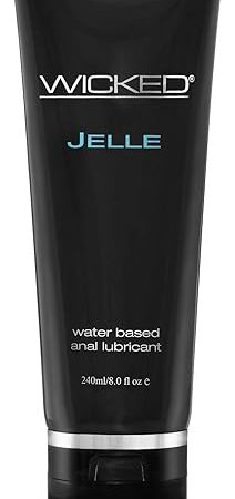 Wicked Jelle Water-Based Anal Lubricant 8oz - Personal Gel Lube