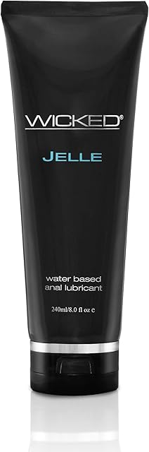 Wicked Jelle Water-Based Anal Lubricant 8oz - Personal Gel Lube