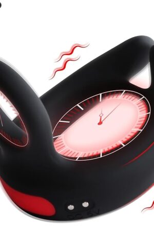 Vibrating Penis Ring Vibrator with 10 Vibrations, Cock Ring Sex Toys for MenCouples Male Adult Sex Toys & Games- Adult Male Sex Toy for Longer Harder Stronger, Double Penis Vibrators