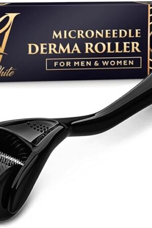 Derma Roller for Skin, Hair & Beard ? Women and Men Titanium Microneedling Roller for Face & Scalp, Safe & Easy to Use 025mm