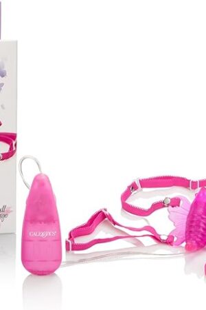 CalExotics Original Venus Butterfly Vibrator Hands Free Strap On Personal Massager  Adult Fun Sex Toys for Couples - Pink