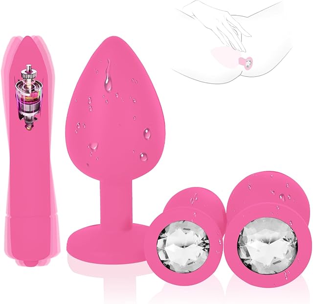 Couple 4pcs Plug Anales Trainer Set Silicone Portable Plug Butt for Women Trainer Kit Anales Adult Toys Relaxing Toys Tool for Men Women Sunglasses Z9