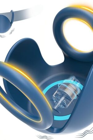 Vibrating Cock Ring Sex Toys for Men, Silicone Penis Ring with Testicle Vibrator Men Sex Toys, 10 Vibration Modes Adult Male Sex Toy Adult Sex Toys & Games, Cock Penis Rings Vibrators for Men