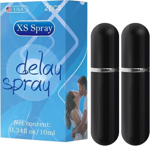 XS Spray - Enhancers - Quick Results-Desensitizing Delay Spray for Men clinically Proven to Help You Last Longer in Bed - Delay Without Losing Pleasure - Delay Sprayer2pc10ml, Blue