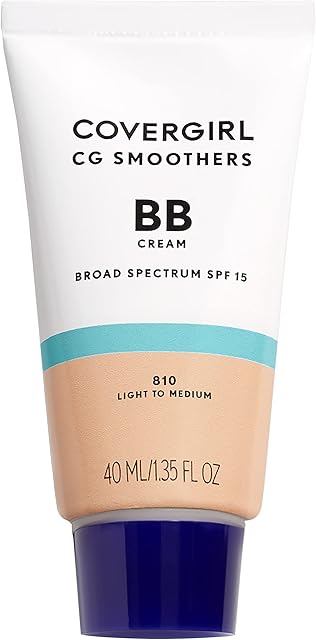 COVERGIRL Smoothers Lightweight BB Cream, 135 Fl Oz, Light to Medium Skin Tones, Bb Cream with SPF, Bb Cream Foundation, Improves Skin Elasticity, Blends Effortlessly with Skin Tone, Lightweight Formula