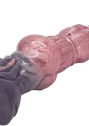 Fredorch Big Silicone Fantasy Horse Dildo, Animal Penis Realistic Dildo with Testicle, Self Lock System Anti-Rotation for FR Sex Machine Series for Women Masturbator (9.05 inch w Testicle -S)