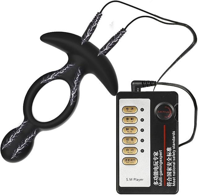 Electroshock Anal Plug with Host Silicone Butt Plugs for Men Women Electrical Stimulation Prostate Massager Hollow AnalDilator
