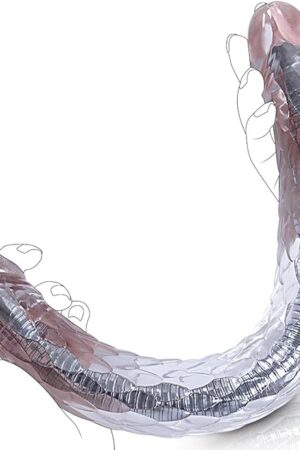 Double Ended Dildo Clear Realistic Dildo, Anal Dildo with Internal Bendable Stand, G-spot Penis Dildo for Vagina Anal, Sex Toys for Couple