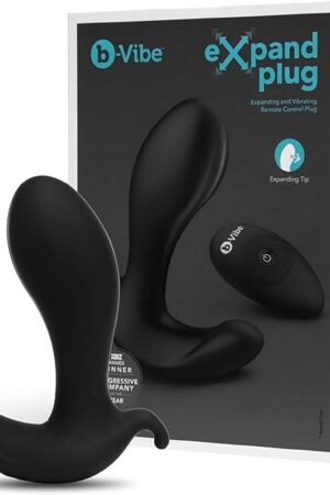 b-Vibe Expand Anal Plug - Vibrating Butt Plug, Silicone Anal Toy, Sex Toys for Adults