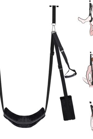 Door Sex Swing BDSM Bondage Restraints Sex Slings Sex Toys Leg Spreader with Adjustable Straps Adult Sex Games for Couples Women Men