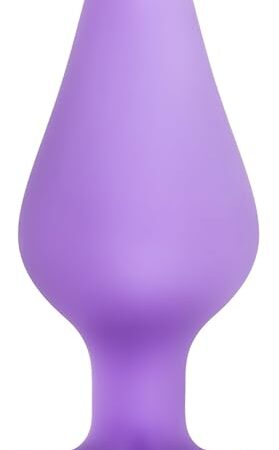 Eden Adult Sex Toy - Heart Shape Base Silicone Anal Plug - 35 Inch - Soft, Safe Butt Plug for Beginners - Smooth & Firm Tapered Tip for Prostate Play & Anal Training - Men, Women & Unisex - Pink