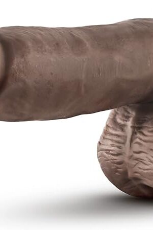Eden Sex Toys - Self Lubricating Realistic Dildo - 7 Inch - Suction Cup & Strap-On Harness Compatible - Lifelike Penis for Clitoral G-Spot & Anal Stimulation - Adult Pleasure Toy Unisex - Chocolate