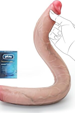 197inch 249oz Double Ended Dildo, Silicone Soft & Flexible 17in diameter Realistic Double Sided Big Long Thick Dildos with Veins,Vaginal Anal Huge Adult Penis Sex Toys for Lesbian Gay Couples Games