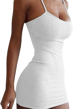 Women Nightgown Babydoll Lingerie Dress Sexy Tight Sleepwear Mini Slip Chemise Sleeveless Sling Nightwear Pajamas Housewear